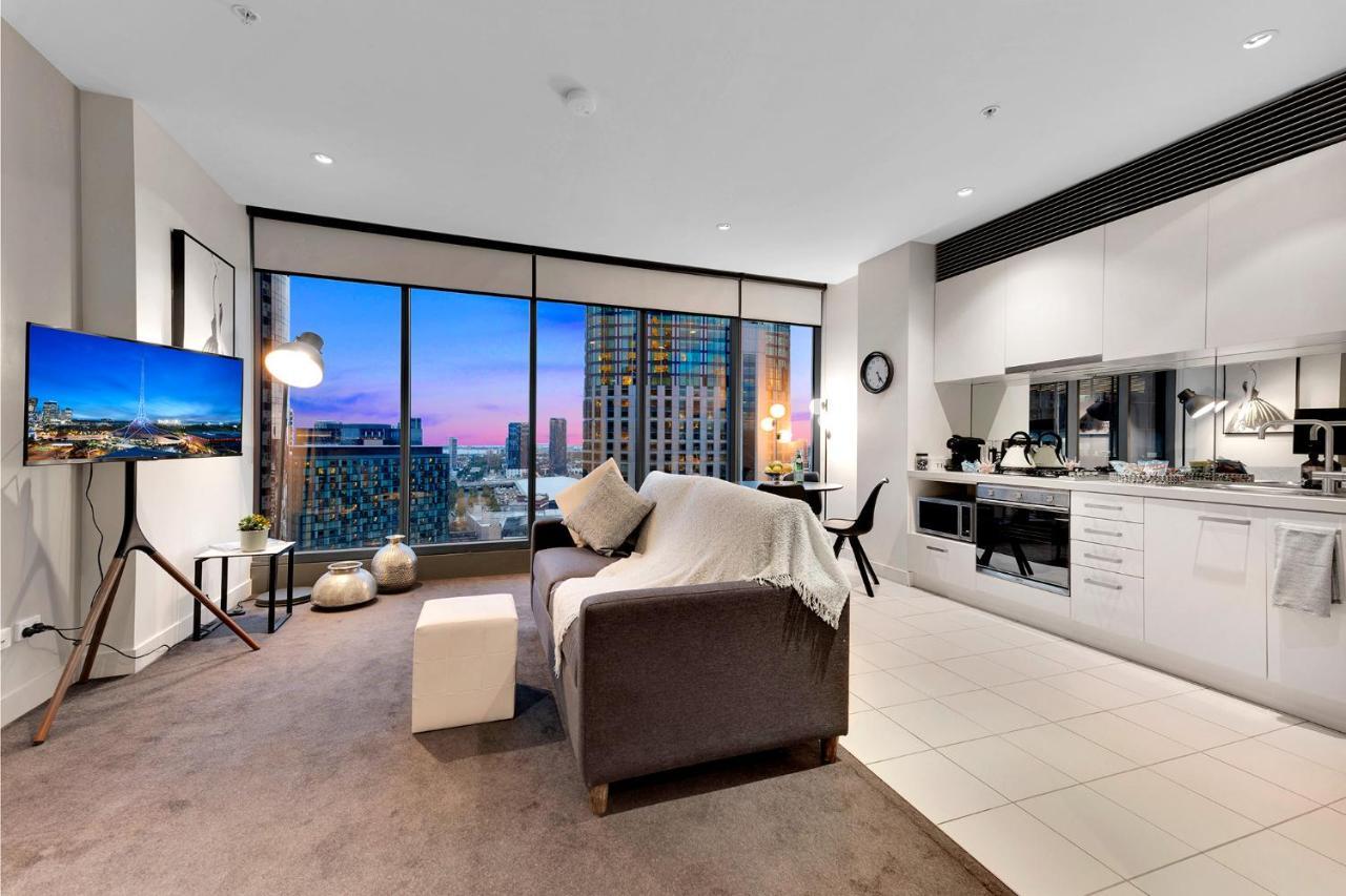 Opulent Level 25 Condo With Breathtaking Views Melbourne City Exterior foto